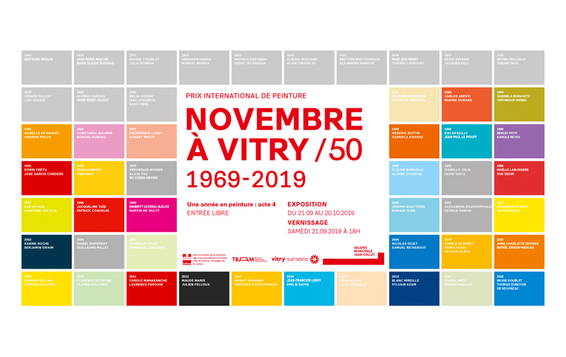 Une année en peinture acte 4 / Novembre à Vitry / 50 : 1969-2019